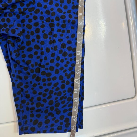 Ruby Rd Favorites Blue & Black 3/4 sleeve top - Picture 5 of 11